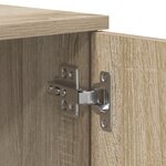 vidaXL Cadre de lit de rangement Chêne Sonoma 75x190 cm