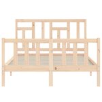 vidaXL Cadre de lit sans matelas bois de pin massif
