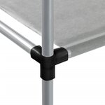 vidaXL Support de rangement sur la machine à laver Gris 87x55x90 5 cm