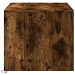 vidaXL Table basse avec lumières LED chêne fumé ois d'ingénierie