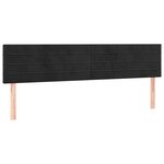 vidaXL Sommier à lattes de lit et matelas LED noir 120x190 cm velours