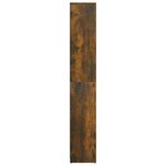 vidaXL Armoire de bain Chêne fumé 30x30x183 5 cm Bois d'ingénierie