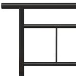vidaXL Cadre de lit sans matelas noir métal 200x200 cm
