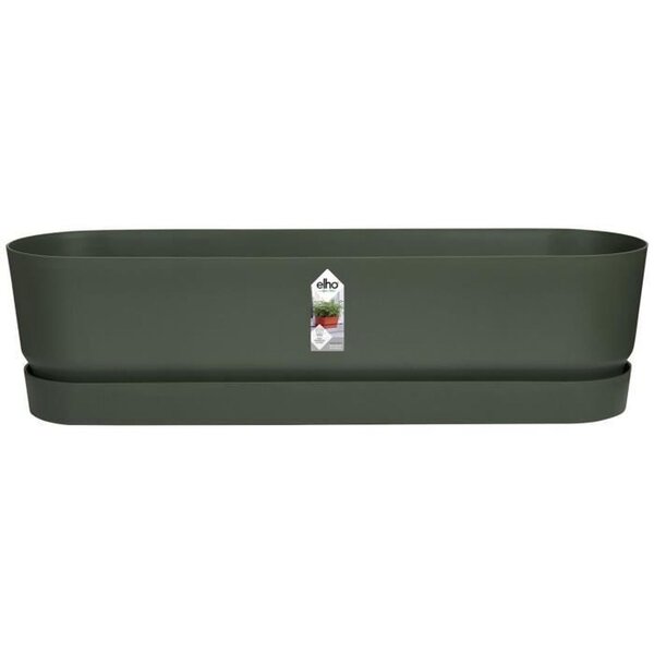 Planteur Ovale - Plastique - 50 cm - Noir