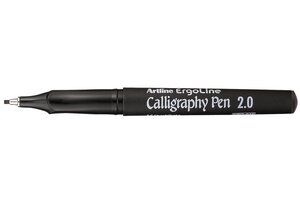 Marqueur 'calligraphy pen' pointe 2 mm noir artline