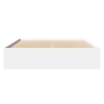 vidaXL Cadre de lit sans matelas blanc 150x200 cm bois d'ingénierie