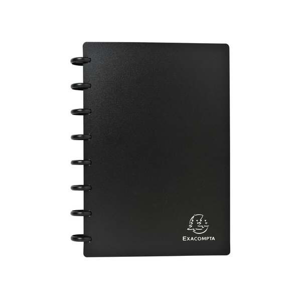 Exacompta : Porte-Cartes de Visite Anneaux 14.5x21cm (A5) Pochettes détachables