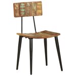 vidaXL Chaises à manger lot de 2 bois de récupération solide
