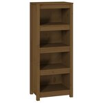 vidaXL Bibliothèque Marron miel 50x35x125 5 cm Bois de pin massif