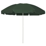 vidaXL Parasol de plage Vert 240 cm