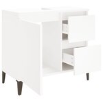 vidaXL Armoire de salle de bain blanc 65x33x60 cm bois d'ingénierie