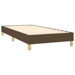vidaXL Sommier à lattes de lit matelas et LED Marron foncé 100x200cm