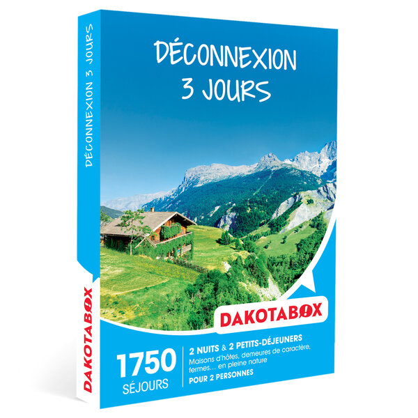 Dakotabox - coffret cadeau - déconnexion 3 jours