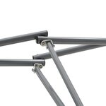 vidaXL Hamac avec support pliable Marron