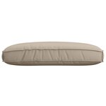 vidaXL Coussin de palette pour siège Taupe 120x80x12 cm en tissu Oxford