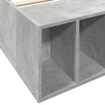 vidaXL Cadre de lit sans matelas gris béton 90x190 cm
