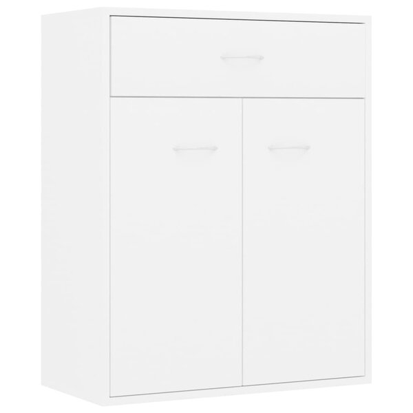 vidaXL Buffet blanc 60x30x75 cm bois d'ingénierie