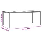 Set de jardin de 9 pièces vidaXL avec coussins en rattan poly gris