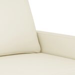 vidaXL Ensemble de canapés 2 Pièces avec coussins Crème Velours