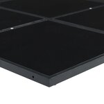 vidaXL Ensemble à manger de jardin 9 Pièces noir textilène