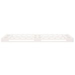 vidaXL Cadre de lit sans matelas blanc 100x200 cm bois de pin massif