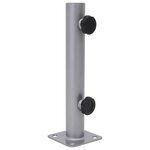 vidaXL Base de parasol pour mât Ø32/34/38 mm argenté acier