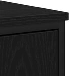 vidaXL Ensemble de meubles de salle de bain 3 pièces en bois d'ingénierie chêne noir