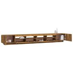 vidaXL Ensemble de meubles TV avec lumières LED 3 Pièces Chêne fumé