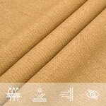 vidaXL Voile d'ombrage 160 g/m² carré sable 3 6x3 6 m PEHD