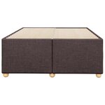 vidaXL Cadre de lit Marron foncé 120x200 cm Tissu