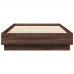 vidaXL Cadre de lit sans matelas chêne marron 100x200 cm