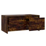 vidaXL Table basse Chêne fumé 90x50x41 5 cm Bois d'ingénierie