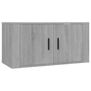 vidaXL Meuble TV mural Sonoma gris 80x34 5x40 cm