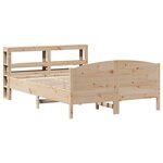vidaXL Cadre de lit sans matelas 150x200 cm bois de pin massif