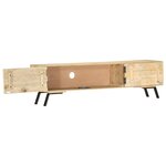 vidaXL Meuble TV 140x30x40 cm bois de manguier massif
