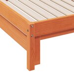 vidaXL Lit de jour avec lit gigogne cire marron 80x200 cm pin massif