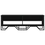 vidaXL Meuble TV noir 122x34x41 cm bois d'ingénierie