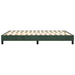 vidaXL Cadre de lit sans matelas vert foncé 140x190 cm velours