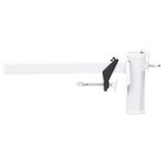 vidaXL Pince à parasol pour balcon blanc 38 mm acier