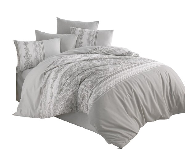 Parure de lit LUNA 240 x 220 cm - Gris