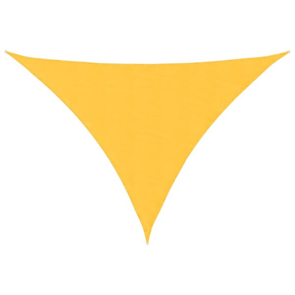 vidaXL Voile de parasol tissu oxford triangulaire 4x4x5 8 m jaune