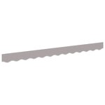 vidaXL Valance de store pour cadre de 2.5 m Gris clair 2.3x0.2 m