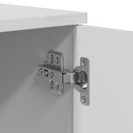 vidaXL Cadre de lit de rangement blanc 75x190 cm