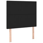 vidaXL Sommier à lattes de lit matelas Noir 120x200 cm Similicuir