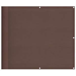 vidaXL Écran de balcon marron 90x800 cm 100  polyester oxford