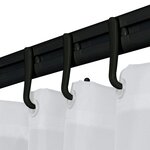 Sealskin Ensemble de rail de rideau de douche Easy-Roll noir