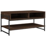 vidaXL Table basse chêne marron 90x50x45 cm bois d'ingénierie