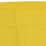 vidaXL Ensemble de canapés 4 Pièces avec coussins Jaune clair Tissu