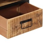 vidaXL Table de chevet 40x35x50 cm bois de manguier massif