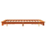 vidaXL Cadre de lit sans matelas cire marron 140x200cm bois pin massif